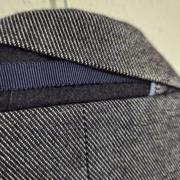 Massimo Dutti Women's Italian Blue Blazer 12 - Picture 8 of 9